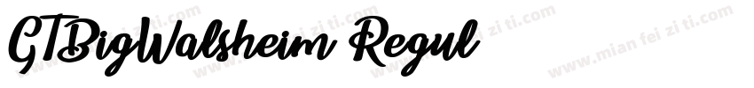 GTBigWalsheim Regul字体转换